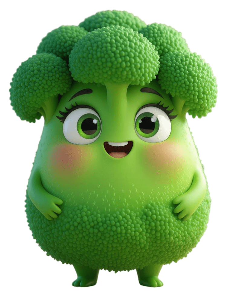 HeyVeggie logo mascot